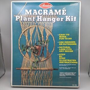 Vintage 1977‎ Avalon Industries Macreme Plant Hanger DIY Craft Kit - No Box
